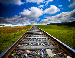 En train
