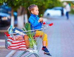Faire les courses avec les enfants